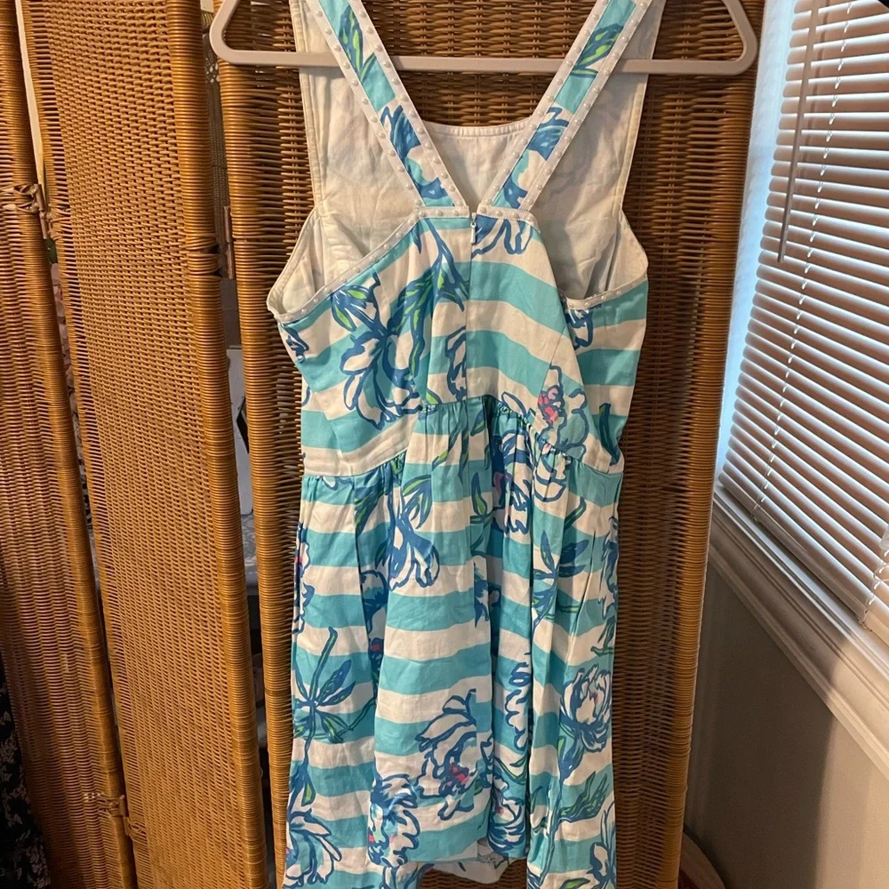 Lilly Pulitzer striped dress with pearl beading. - Picture 4 of 6